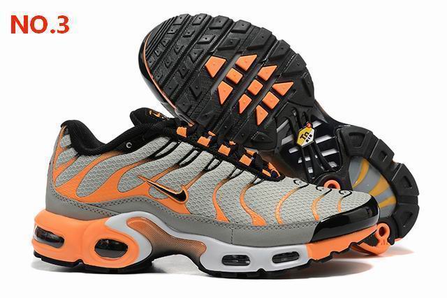 (image for) Nike Air Max Plus Grey Orange Black Men's TN Shoes-103